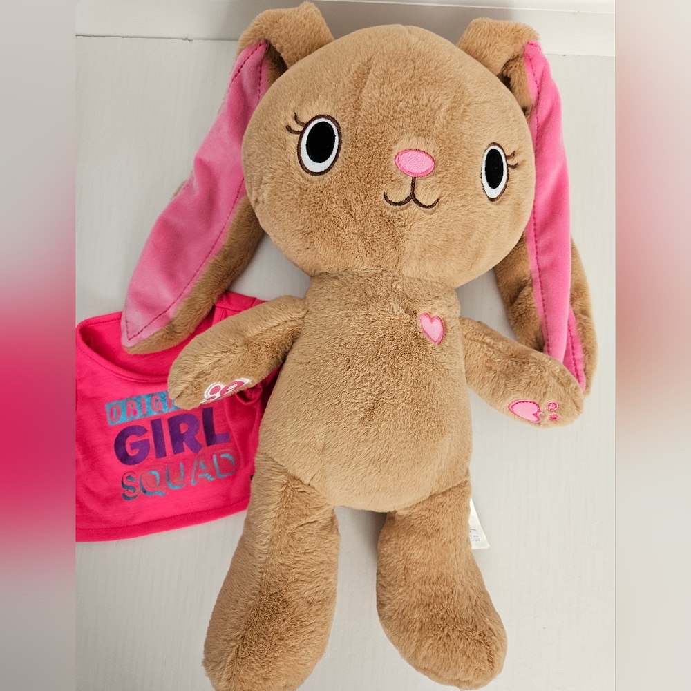 Build A Bear BAB Kabu Pawlette Easter Bunny Rabbit Kawaii Long Ear Plush w Shirt